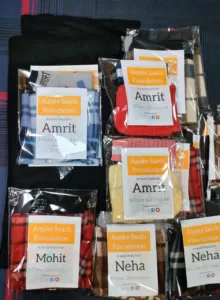 distribution of winter essential for kids in delhi by best ngo of delhi