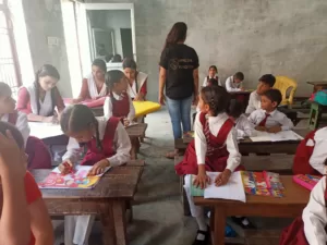 art competation orgainsed by aapke saath foundation in school in delhi