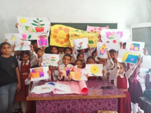 art competation orgainsed by aapke saath foundation in school in delhi