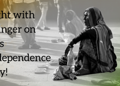 Fight with hunger on this independence day - aapke saath foundation ngo