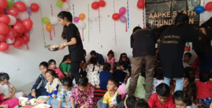 diwali food distribution in the poor slum kids and orphanages