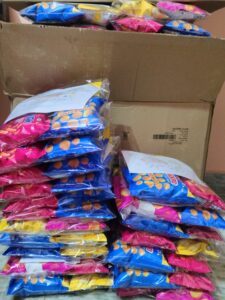 A birthday celebration kit ready to be distributed to underprivileged kids in honor of a donor's birthday.