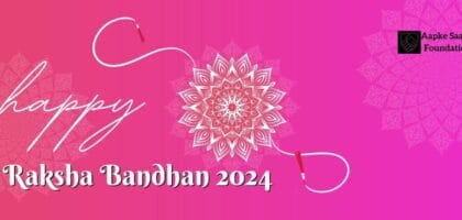 happy raksha bhandhan 2024 from aapke saath foundation