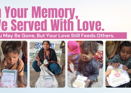 Food donation drive on memorial day by Aapke Saath Foundation — donate food in memory of loved ones, memorial day charity food distribution, feed the hungry in remembrance