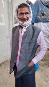 cloths distribution in slum picture